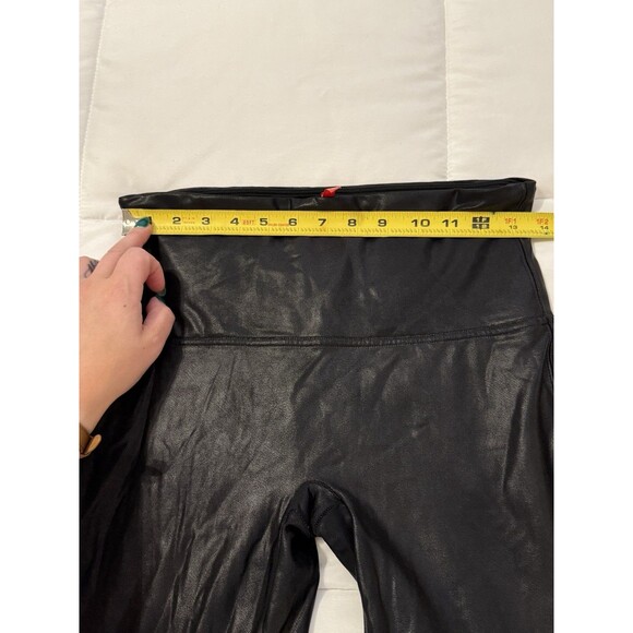 SPANX Shapewear Faux Leather Leggings Black Women’s Extra Large XL  High Waisted - Picture 5 of 6